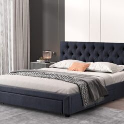 Image 1 for Bed Siena 160x200 met lattenbodem Grijs