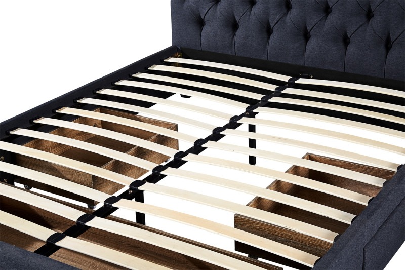 Image 9 for Bed Siena 160x200 met lattenbodem Grijs