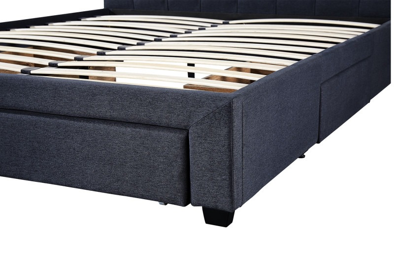 Image 8 for Bed Siena 160x200 met lattenbodem Grijs