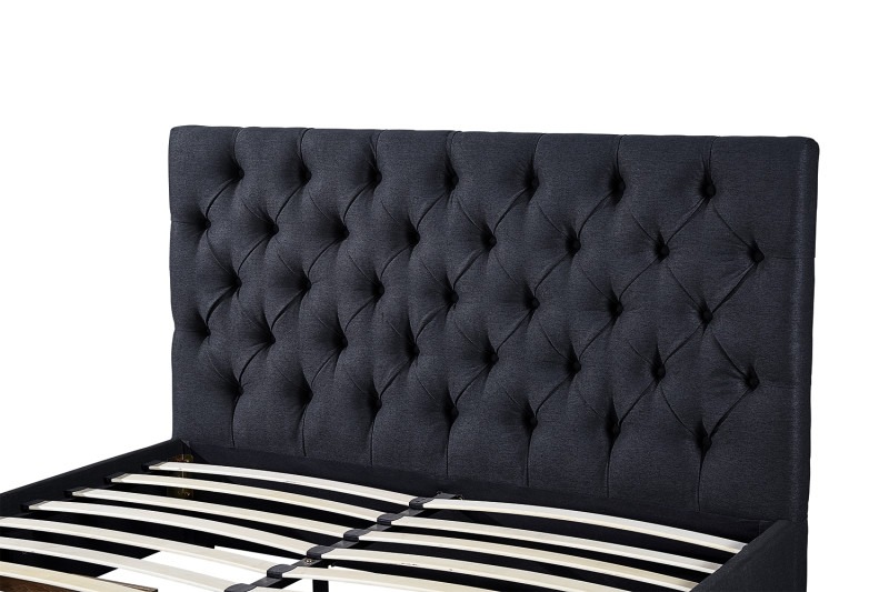 Image 6 for Bed Siena 160x200 met lattenbodem Grijs