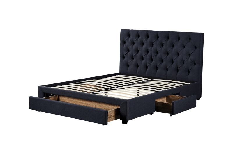 Image 5 for Bed Siena 160x200 met lattenbodem Grijs