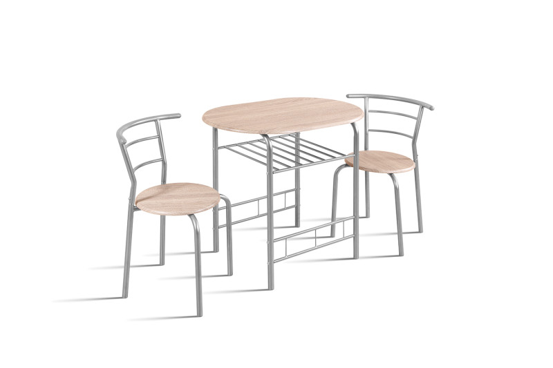 Image 3 for Tafelset Adam Grijs metaal Decor sonoma