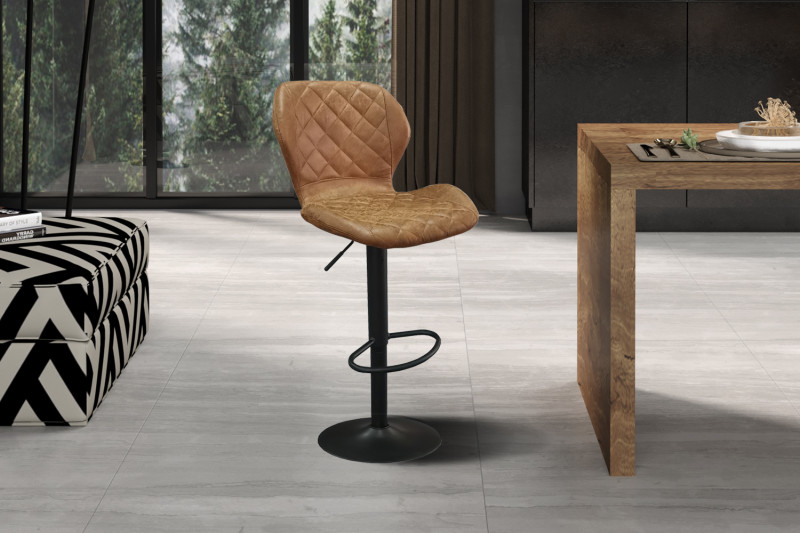 Image 2 for Barstoel Malaga PU Ote Topper 02 Cognac