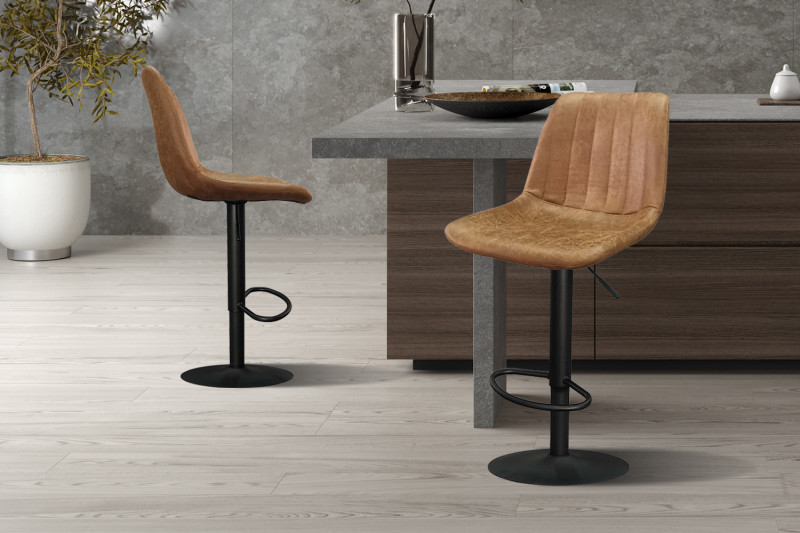 Image 1 for Barstoel Barcelona PU Ote Topper 02 Cognac