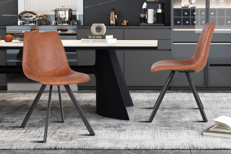 Image 1 for Stoel Emma PU Cognac