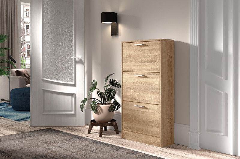 Image 1 for Schoenenkast Carini 3 laden Sonoma