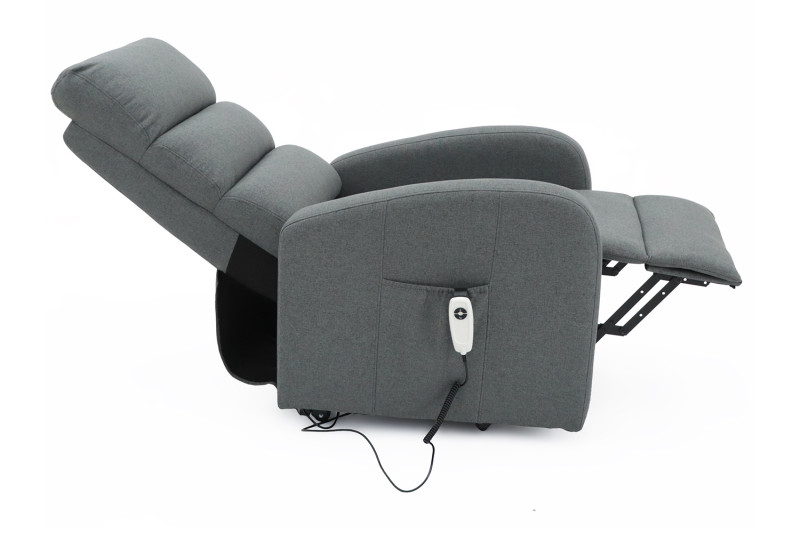 Image 6 for Electrische relax met lift Bruges Stof Donkergrijs