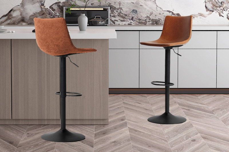 Image 1 for Barstoel Trevi PU Cognac