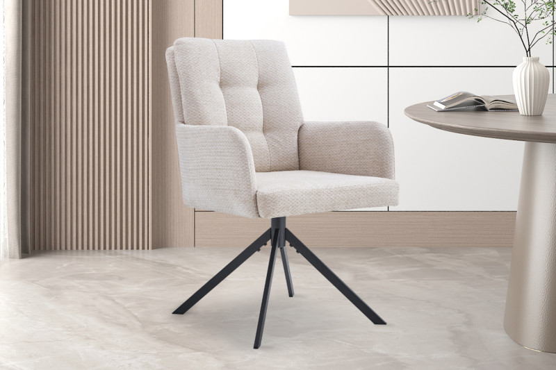 Image 2 for Stoel Granada Draaibaar tot 0 Stof Davis Bliss 75-03 Beige