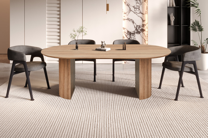 Image 1 for SALE - Tafel Lagos 220 cm Ovaal Decor Oude eik