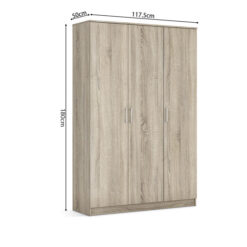 Image 7 for Kledingkast Ray 3 deuren Sonoma