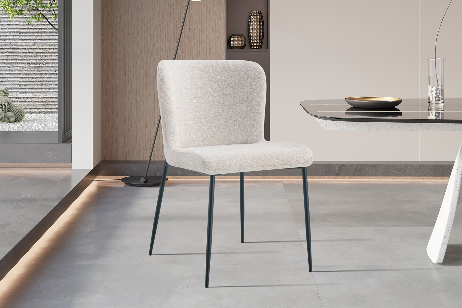 Image 2 for Stoel Lisa Stof Fabb Raven 24 Beige