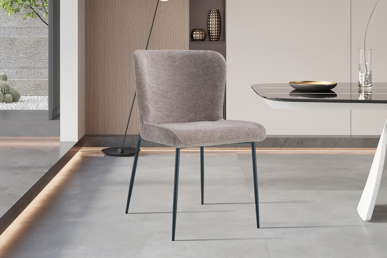 Image 2 for Stoel Lisa Stof Fabb Raven 30 Zand