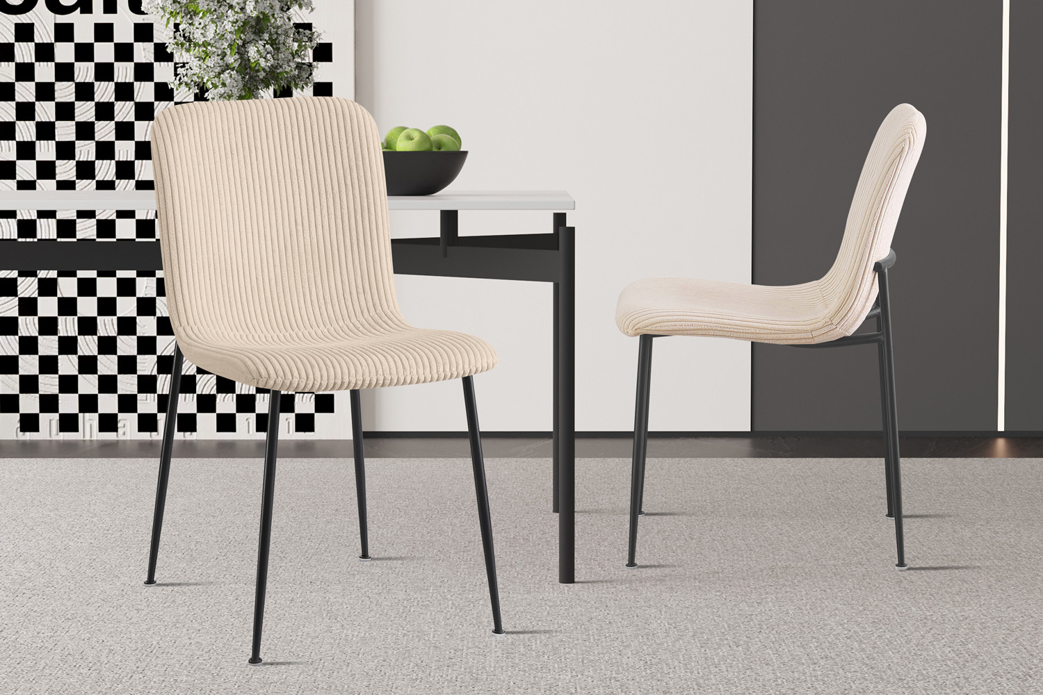 Image 1 for Stoel Alice Corduroy Beige