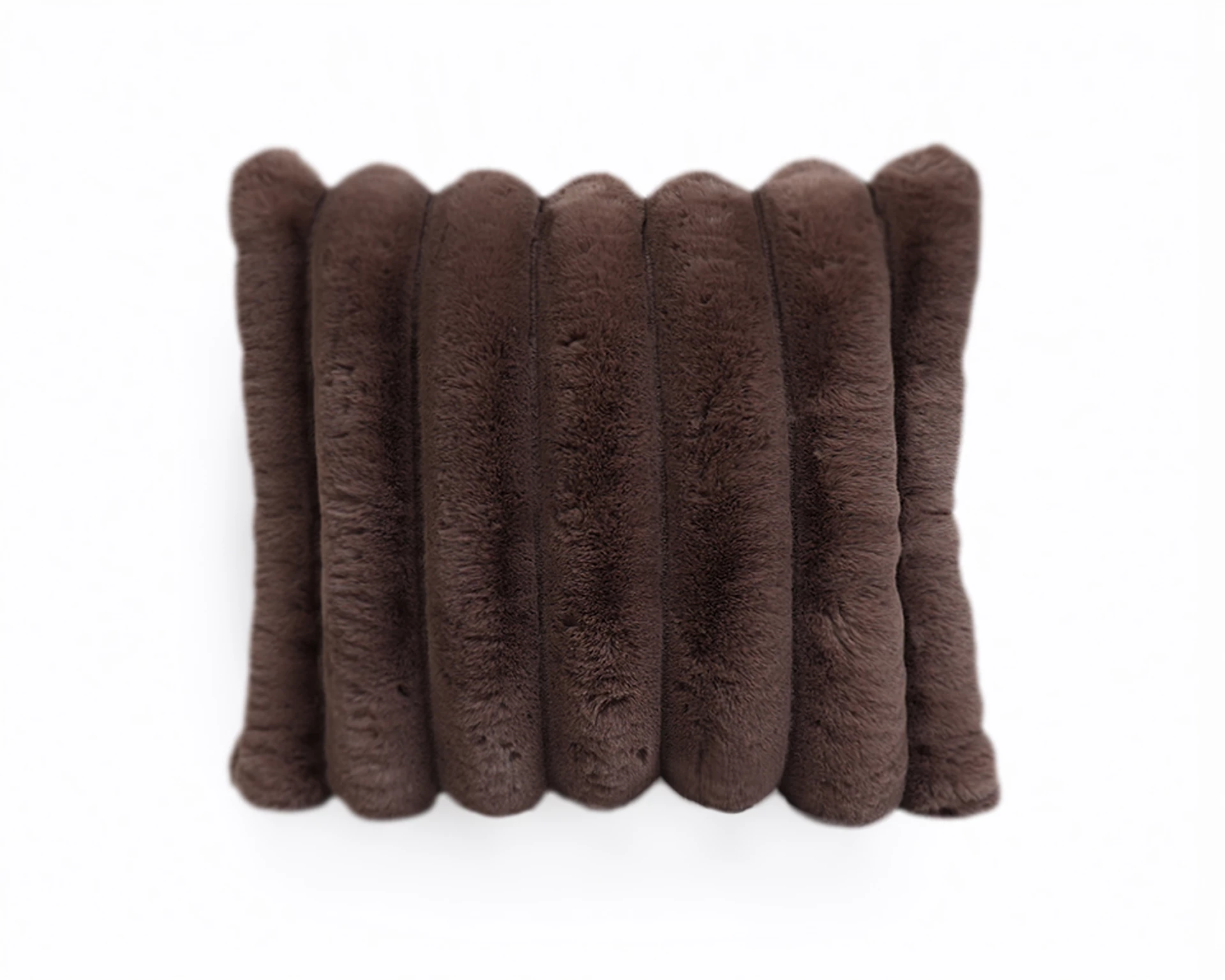 Rib-rabbit-sierkussen-taupe-grijs