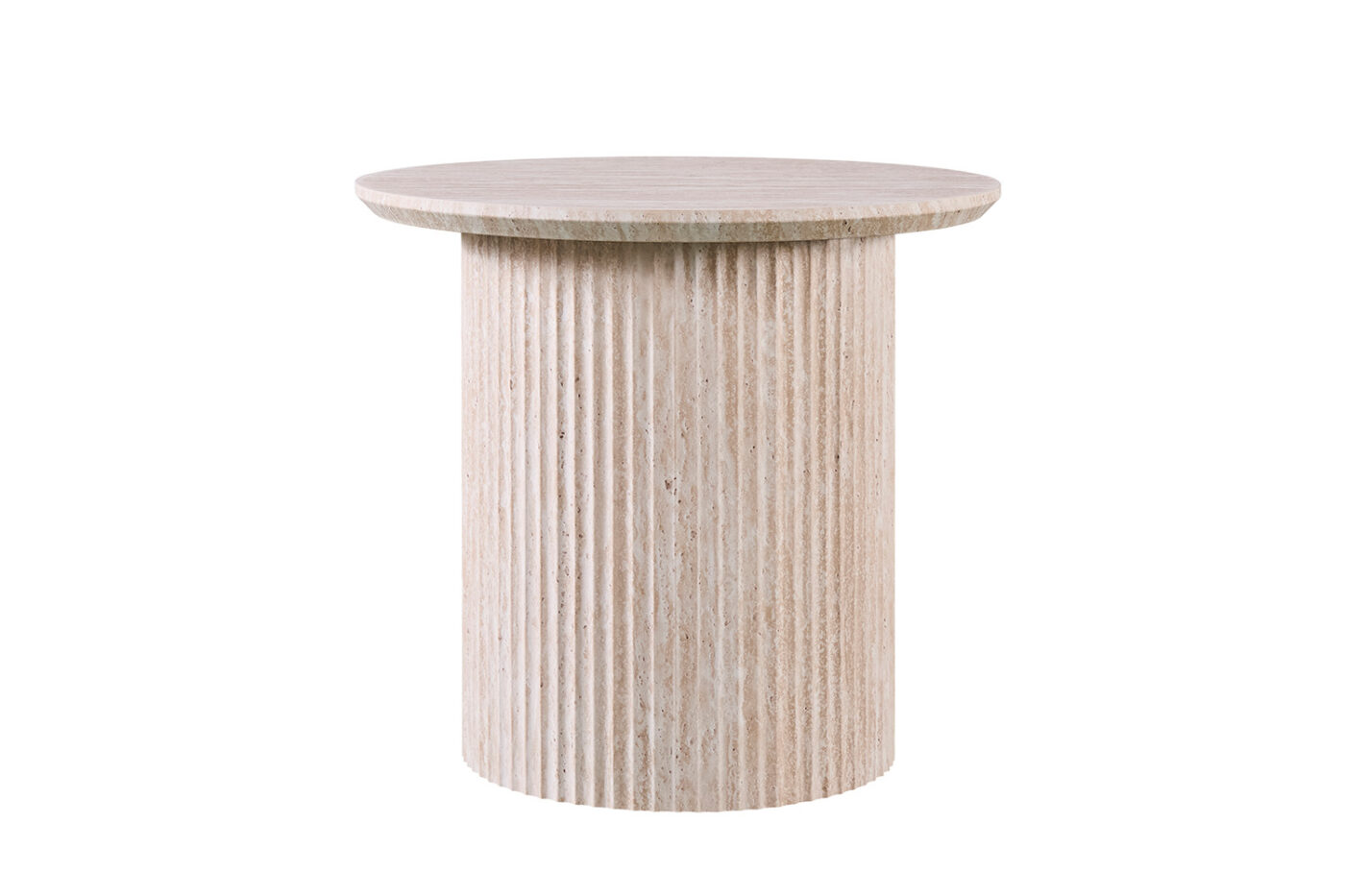 Image 4 for Salontafel Lagos 50 cm Rond Decor Travertin Beige