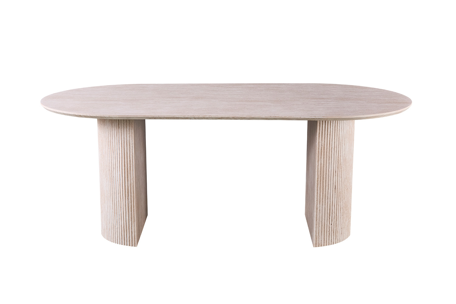 Image 3 for Tafel Lagos 200 cm Ovaal Decor Travertin Beige