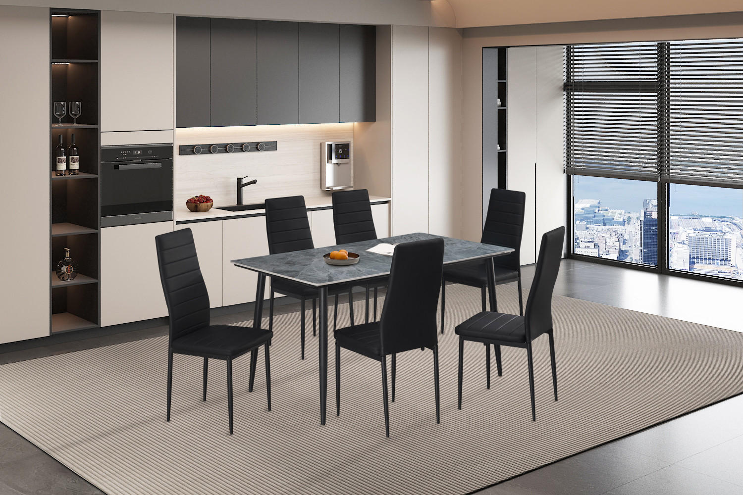 7c9d7b7e-7afa-4f00-a38b-b8faa153ef3d Image 4 for Tafel Kenzo 140 cm Rechthoekig Steen Grijs