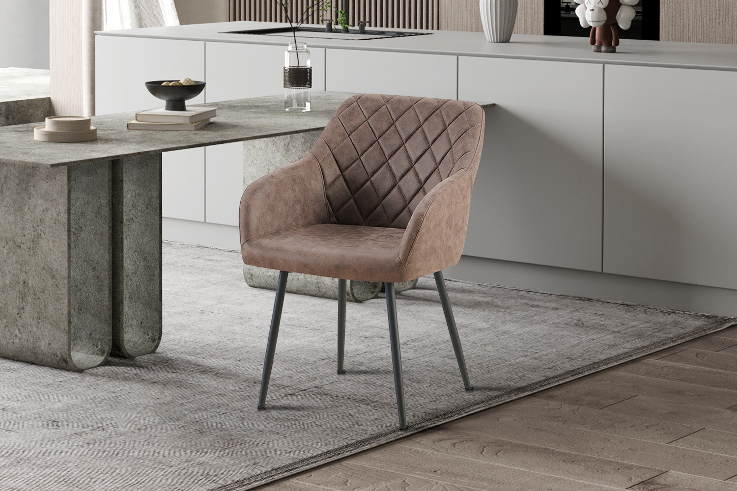 Image 2 for Stoel Peron Micro fiber PU Bruin