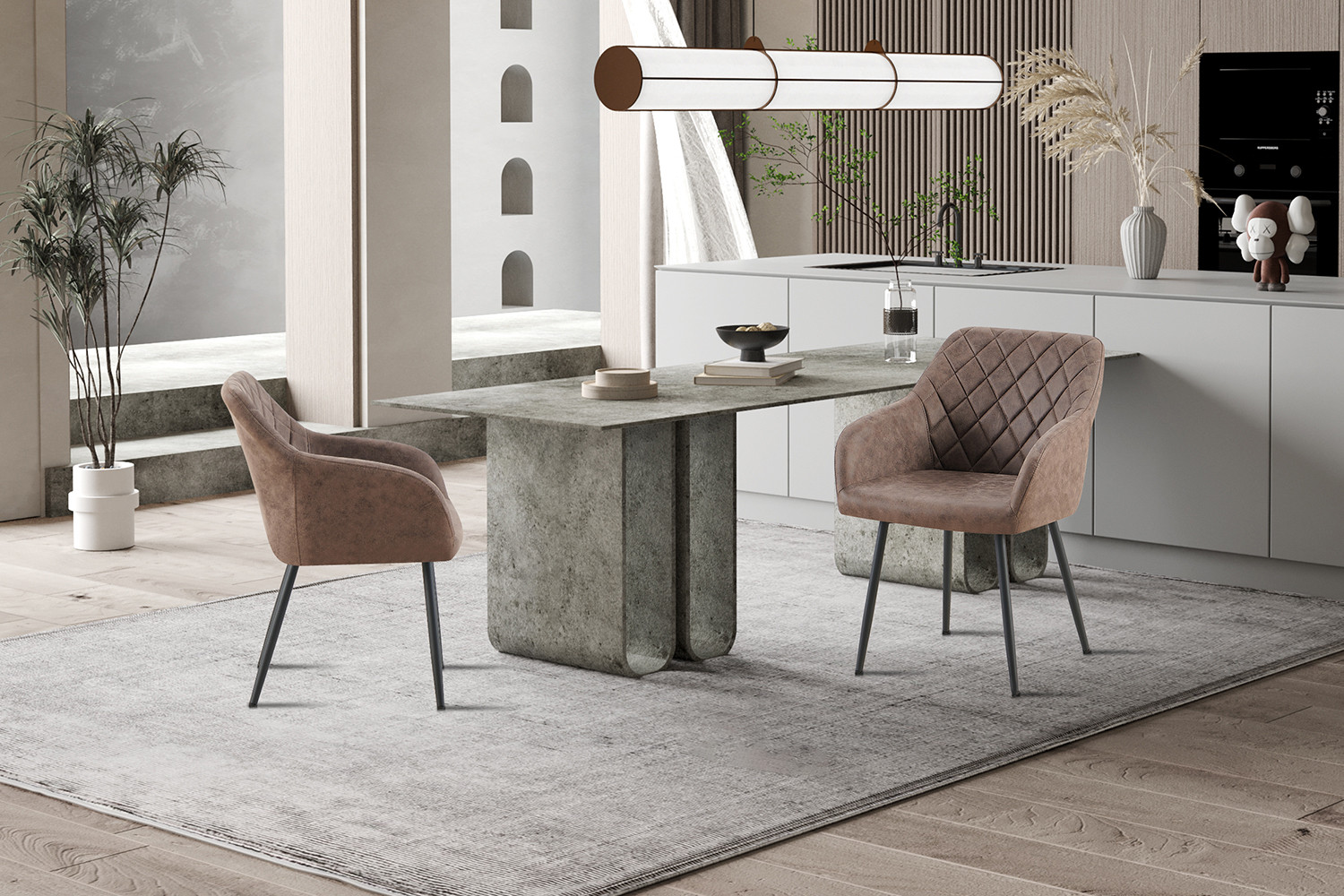 Image 3 for Stoel Peron Micro fiber PU Bruin