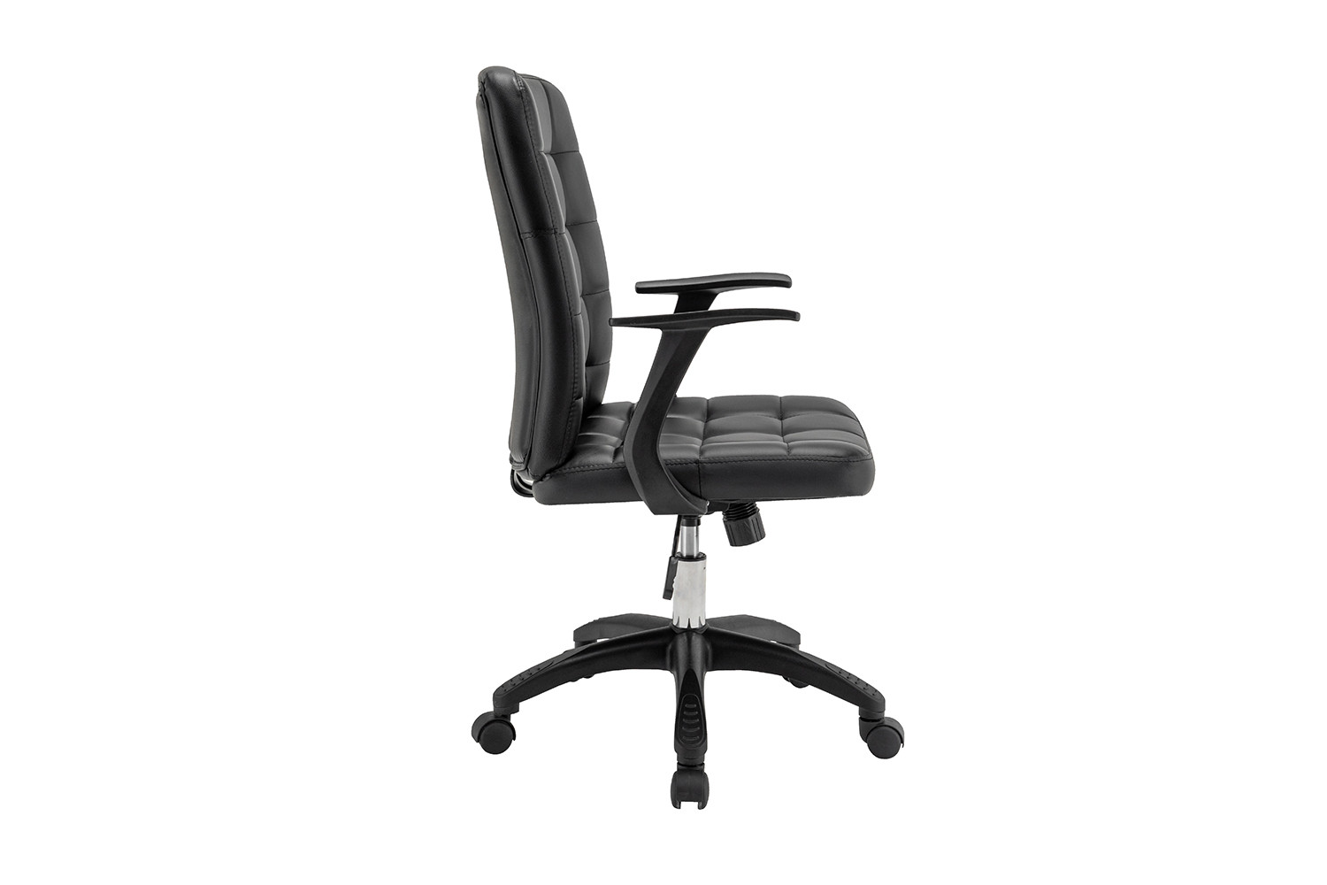 Image 4 for Bureaustoel Luka Zwart PU