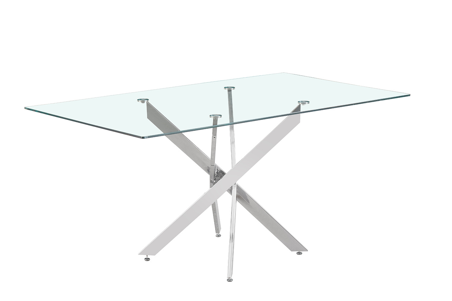 Image 6 for Tafel Lasi 160 cm Glas, Poten Chroom
