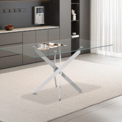 Image 2 for Tafel Lasi 160 cm Glas, Poten Chroom