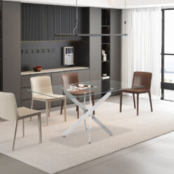 Image 3 for Tafel Lasi 160 cm Glas, Poten Chroom