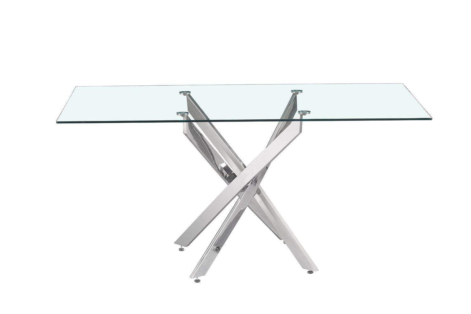 Image 4 for Tafel Lasi 160 cm Glas, Poten Chroom