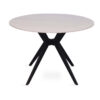 Image 4 for Tafel Apollo 110 cm Rond Glanzend Steen Snow Wit