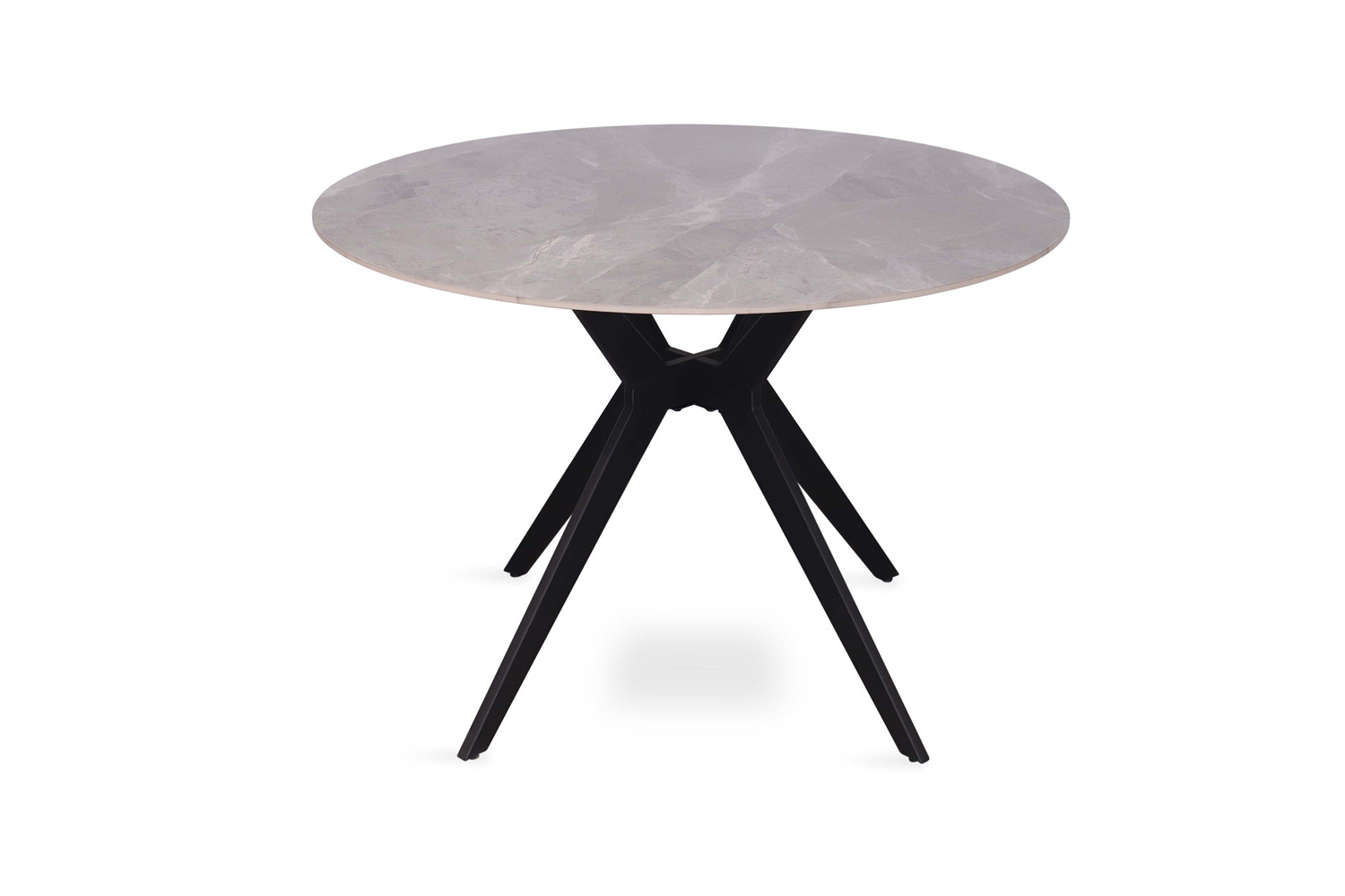 Image 4 for Tafel Apollo 110 cm Rond Glanzend Steen Italian Grijs