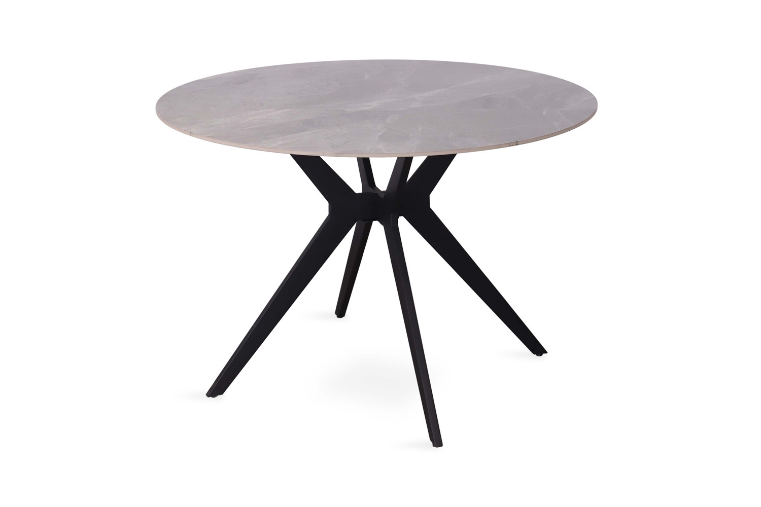 Image 5 for Tafel Apollo 110 cm Rond Glanzend Steen Italian Grijs