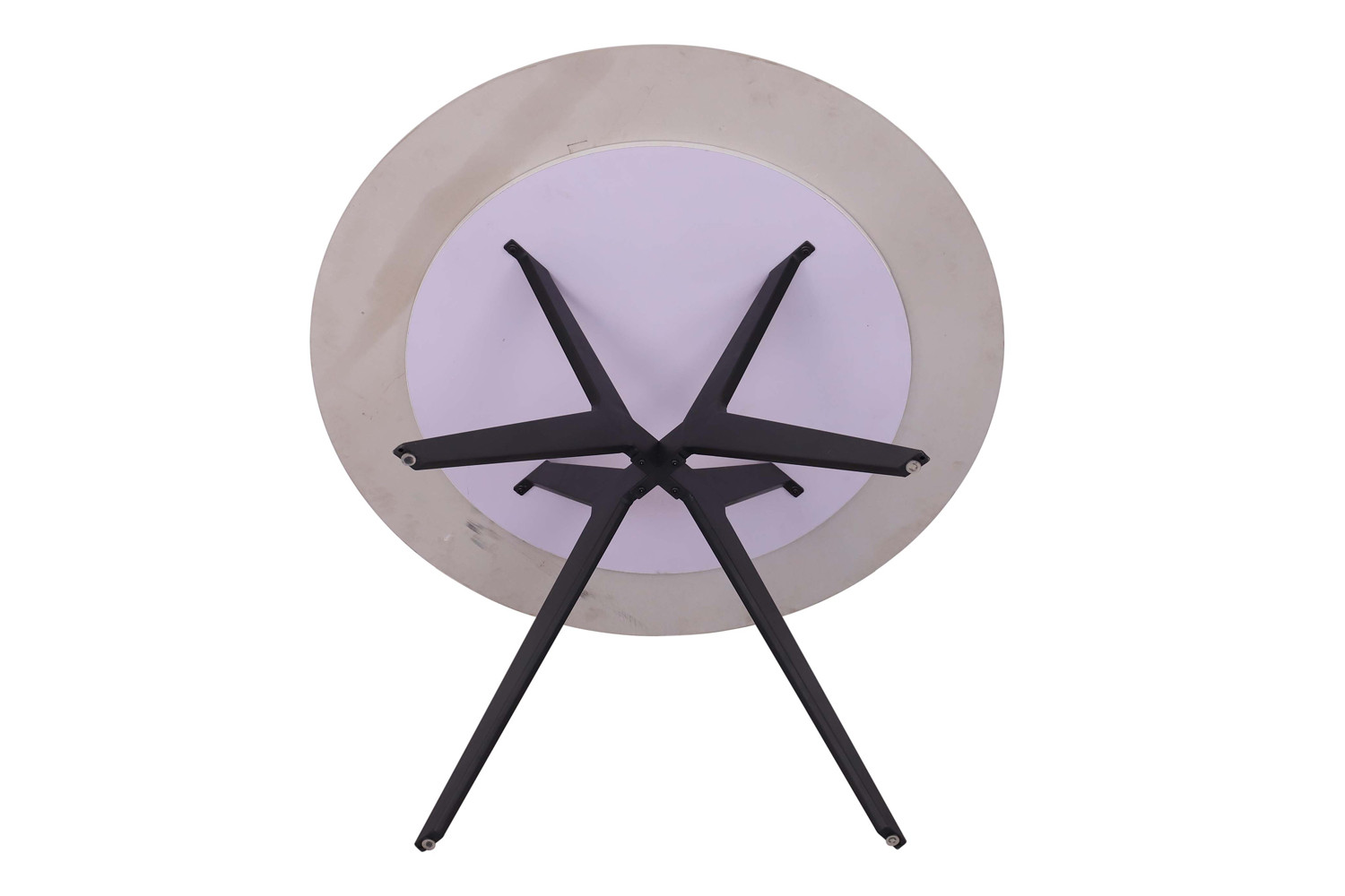 Image 6 for Tafel Apollo 110 cm Rond Glanzend Steen Italian Grijs