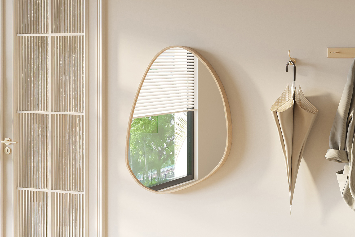 Image 1 for Spiegel Roza 80x60 Oude eik