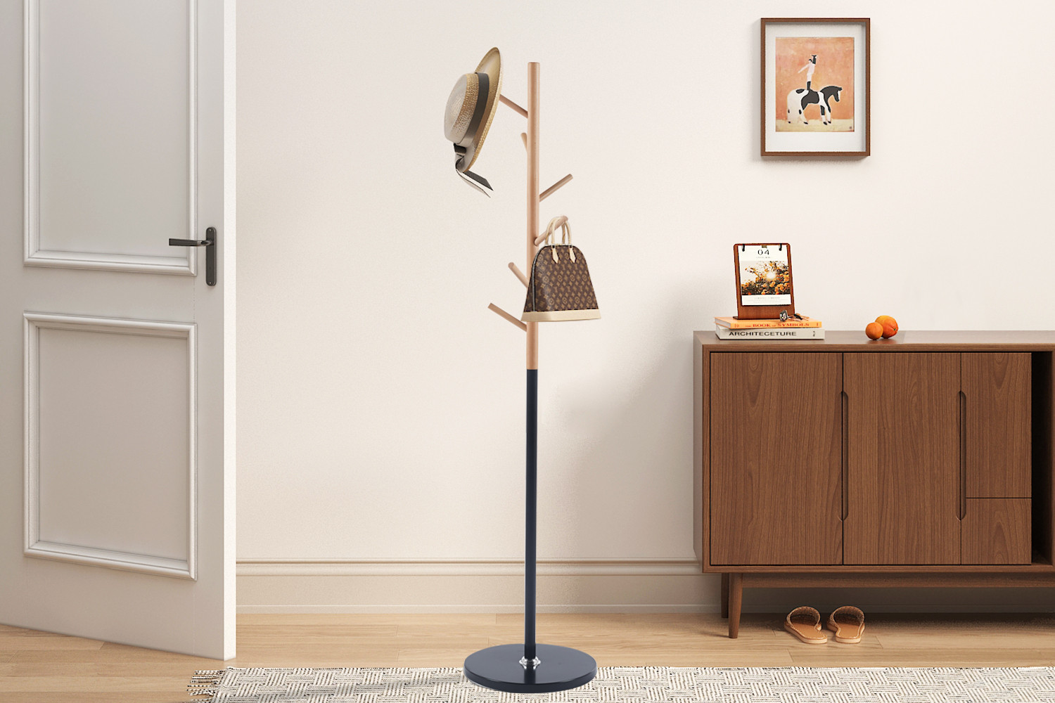 Image 1 for Kapstok Viola Mat zwart