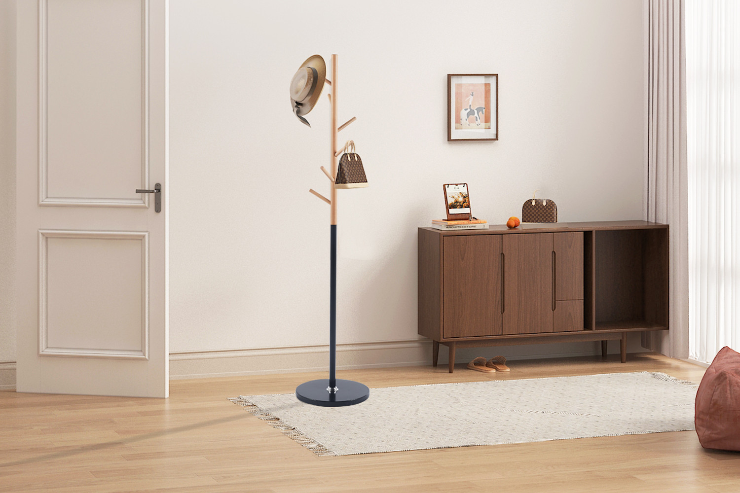 Image 2 for Kapstok Viola Mat zwart