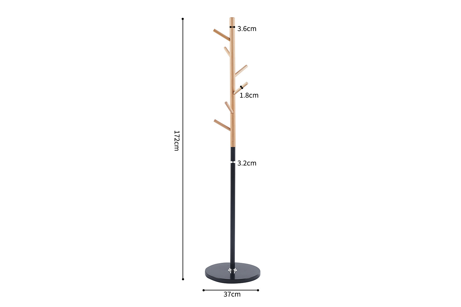 Image 6 for Kapstok Viola Mat zwart