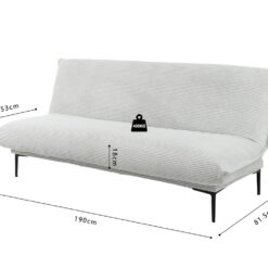 Image 11 for SALE - Slaapbank Alisa Corduroy Lichtgrijs