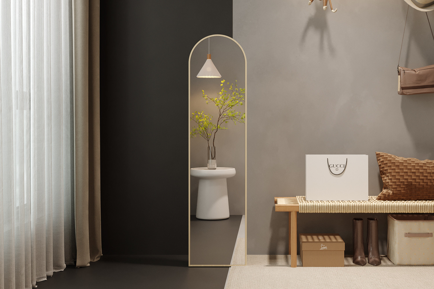 Image 1 for Spiegel Rosalie 160x40 Oude eik