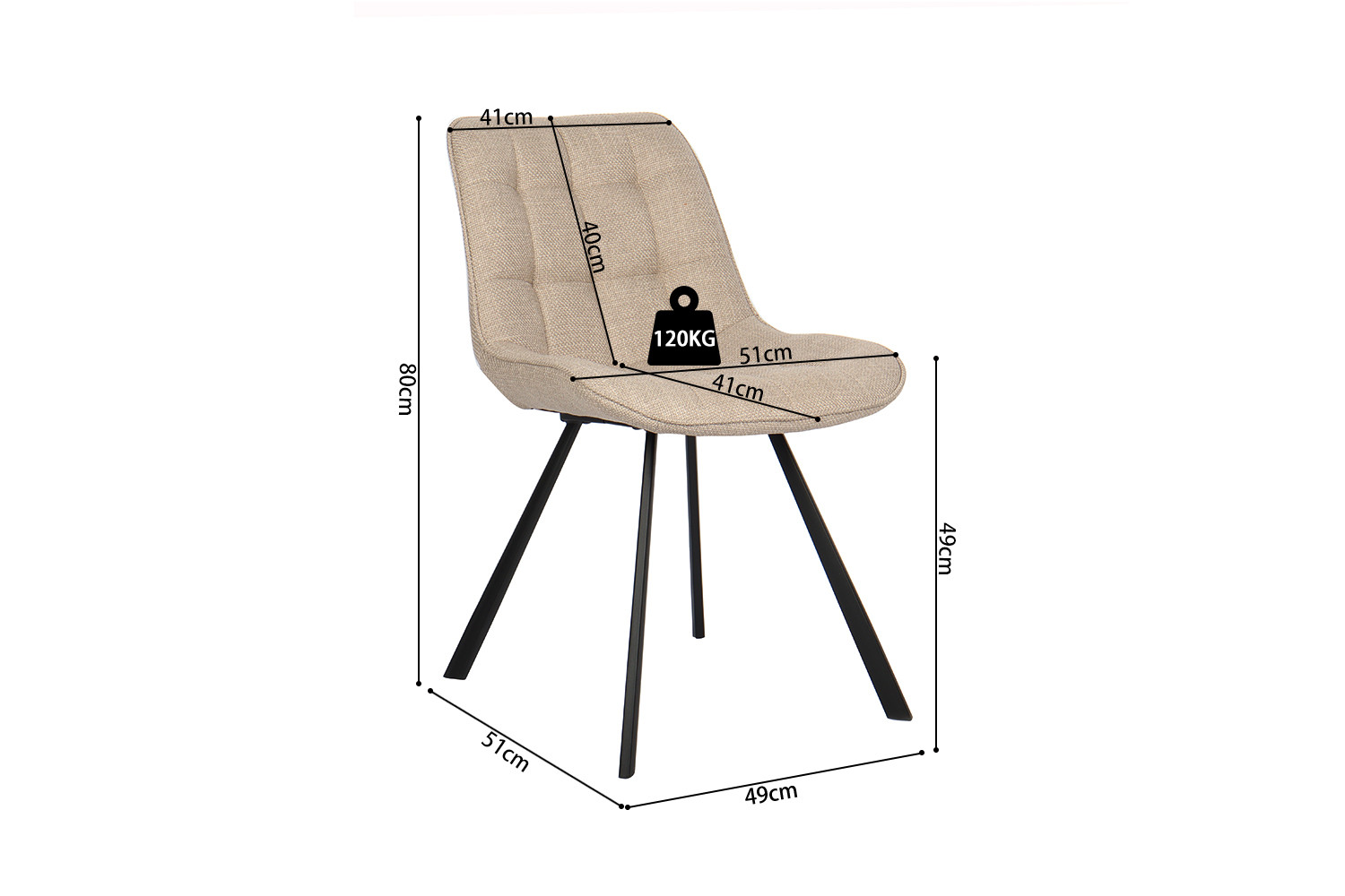 Image 8 for Stoel Ariba Stof Ote Montego 178 Beige/Lichtgrijs