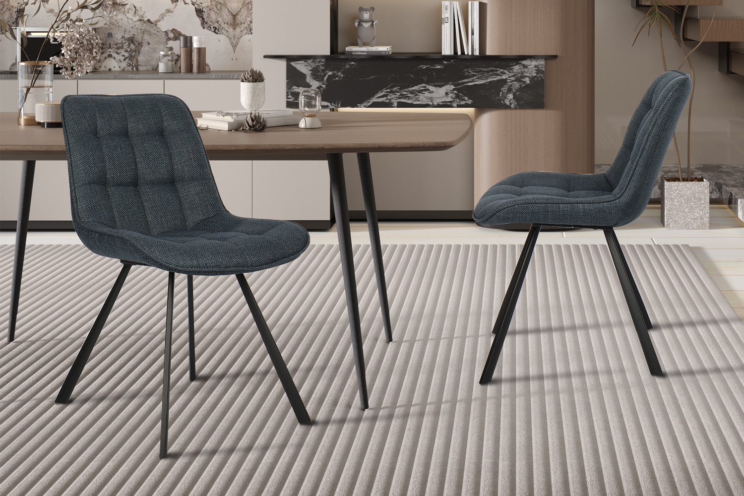 Image 1 for Stoel Ariba Stof Ote Montego 303 Donkerblauw