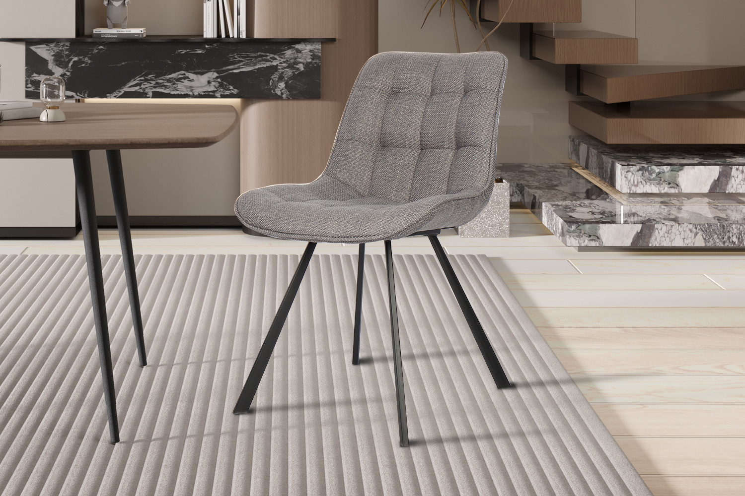 Image 2 for Stoel Ariba Stof Ote Montego 466 Grijs