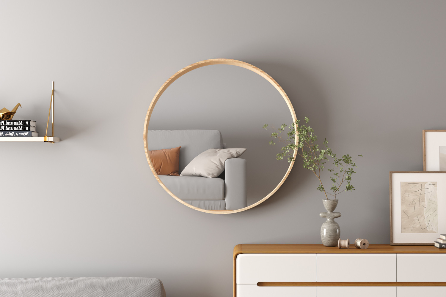 Image 1 for Spiegel Ria 80x80 Oude eik