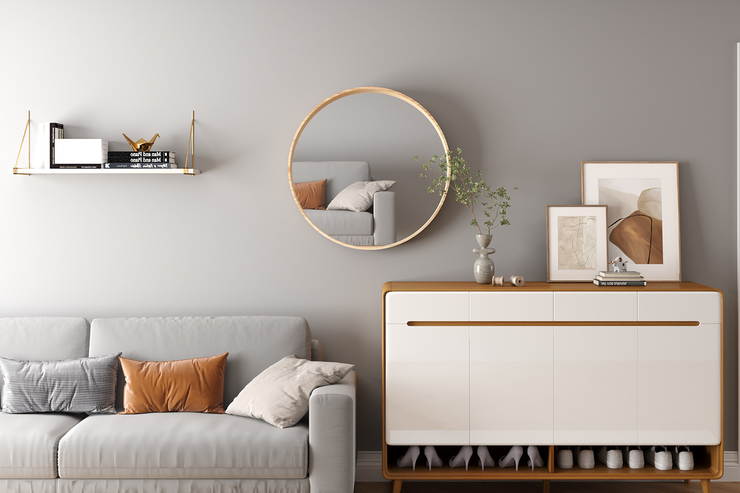 Image 2 for Spiegel Ria 80x80 Oude eik