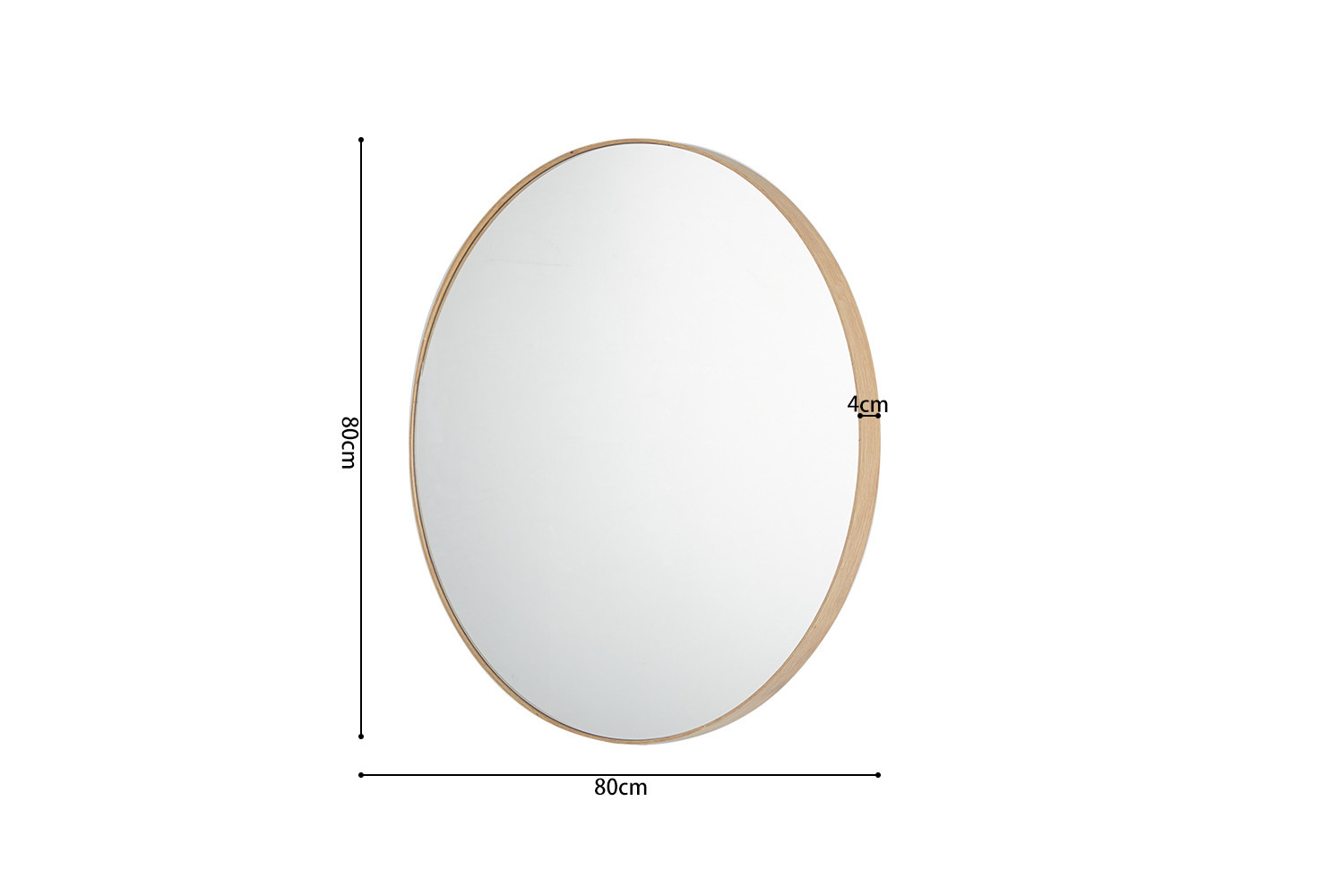 Image 6 for Spiegel Ria 80x80 Oude eik