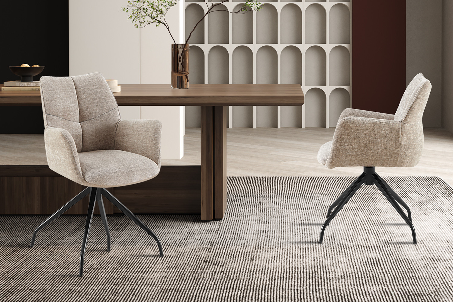 Image 1 for Stoel Lamor Draaibaar tot 0 Stof Davis Perfect Harmony 04 Zand