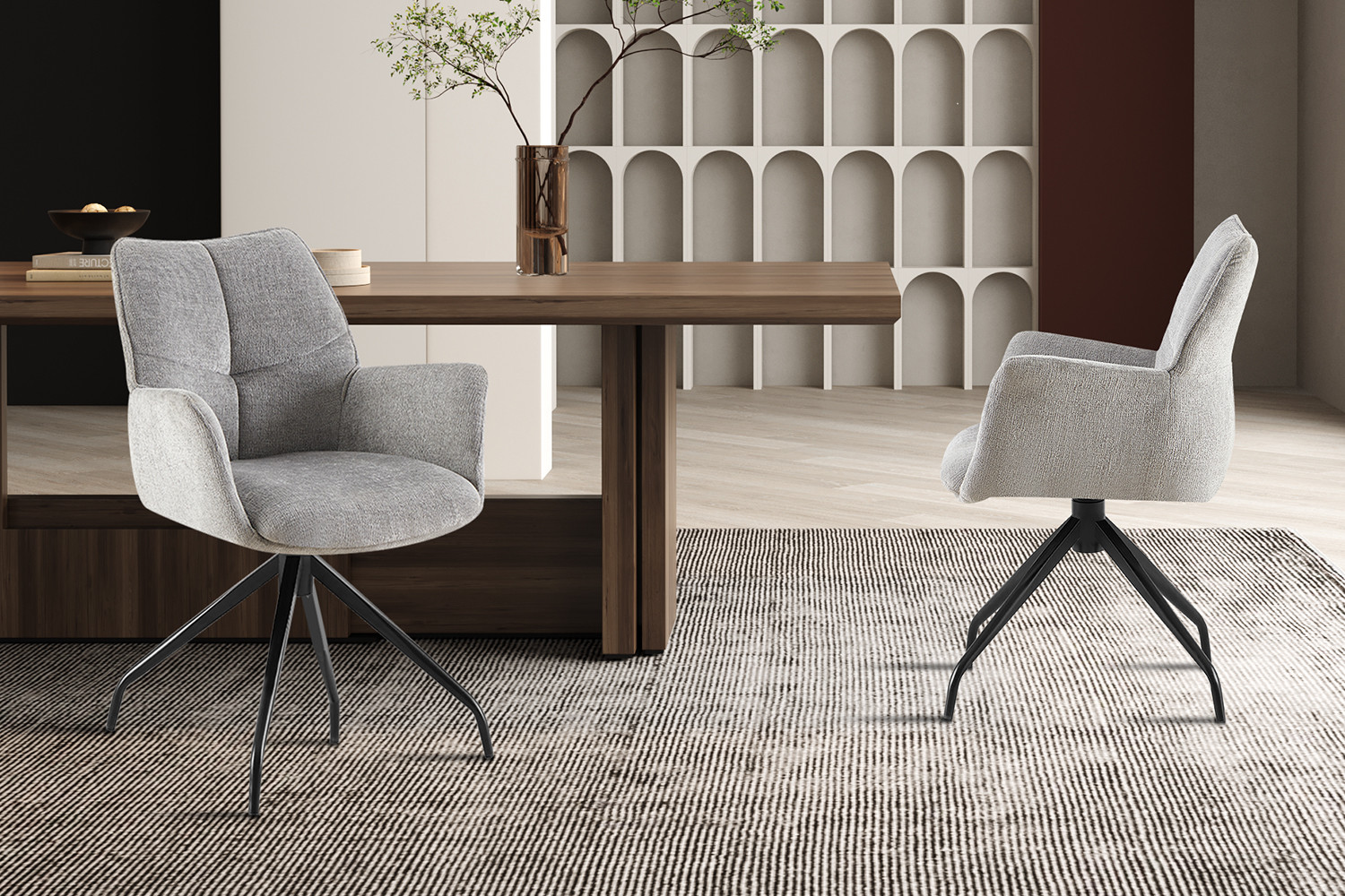 Image 1 for Stoel Lamor Draaibaar tot 0 Stof Davis Perfect Harmony 85 Grijs