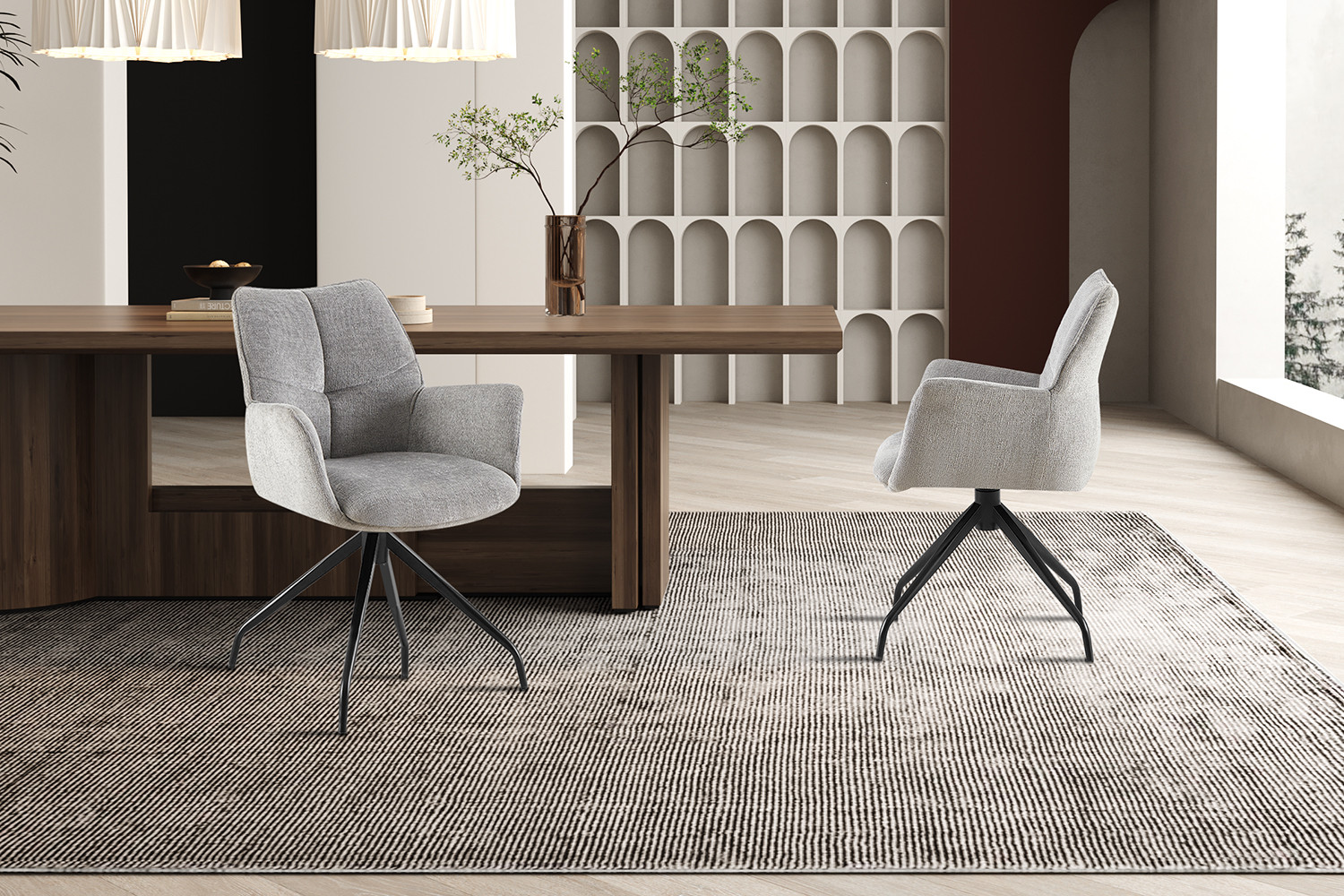 Image 3 for Stoel Lamor Draaibaar tot 0 Stof Davis Perfect Harmony 85 Grijs