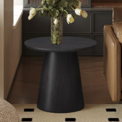Image 1 for Bijzetttafel Miklos 60 cm Rond Decor Donkerbruin