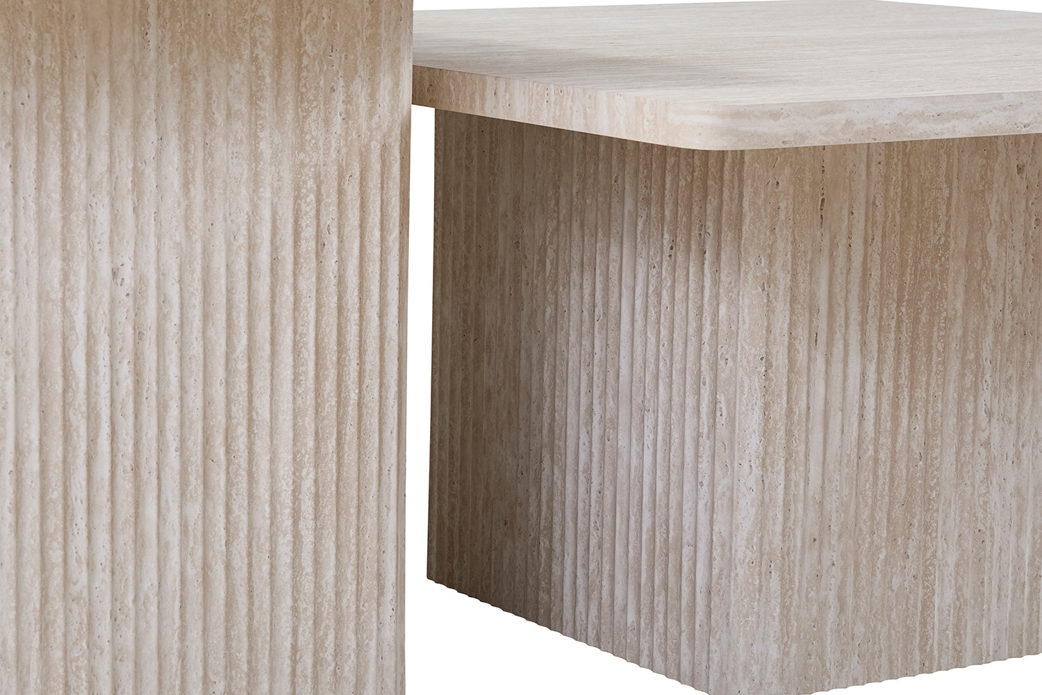 Image 9 for Set van 2 Salontafels Bobby Decor travertin Beige